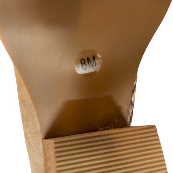 COCONUTS BY MATISSE Hunny Half & Half Sueded/Snakeskin Print Ankle Booties SZ 8 - Picture 13 of 13